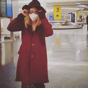 Reversible Peacoat (Maroon/Black)